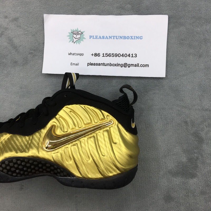 Authentic Nike Air Foamposite One PRO Metallic Gold